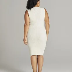 Fashion To Figure Cosette Shawl-Front Sweater Dress