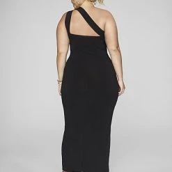 Fashion To Figure Karlina One Shoulder Bodycon Maxi Dress