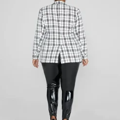 Fashion To Figure Loren Plaid Blazer