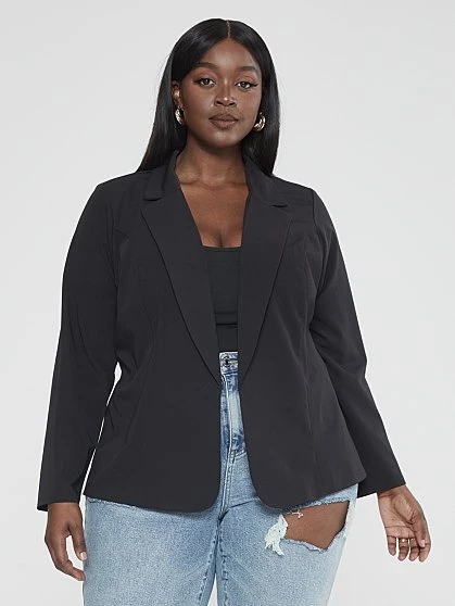 Fashion To Figure Allison Sleeveless Blazer 2 Fashion To Figure Allison Sleeveless Blazer - Image 2