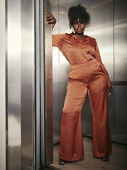 Fashion To Figure Avery Diamond Print Wide Leg Pants 1 Fashion To Figure Avery Diamond Print Wide Leg Pants