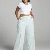 Fashion To Figure Teagan Side Stripe Wide Leg Pant