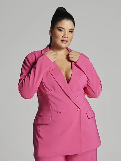 Fashion To Figure Sandra Double Breasted Blazer 1 Fashion To Figure Sandra Double Breasted Blazer