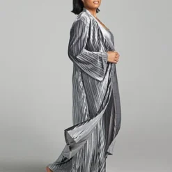 Fashion To Figure Rumi Velvet Pleated Duster