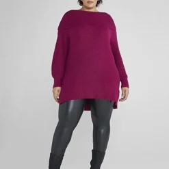 Fashion To Figure Dani Cowlneck Tunic Sweater