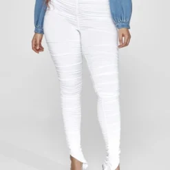 Fashion To Figure Coco High Waisted Ruched Pants