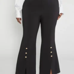 Fashion To Figure Bernadette Split Hem Flare Leg Pants
