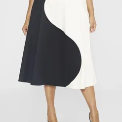 Fashion To Figure Angeline Two Tone Midi Skirt - Gabi Fresh X FTF