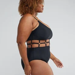 Fashion To Figure Caged Detail One-Piece Swimsuit