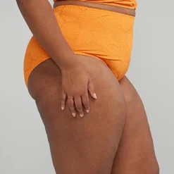 Fashion To Figure Textured Seashell Pattern Bikini Bottom