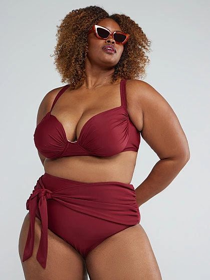 Fashion To Figure Side Tie High Waist Bikini Bottom 3 Fashion To Figure Side Tie High Waist Bikini Bottom - Image 3