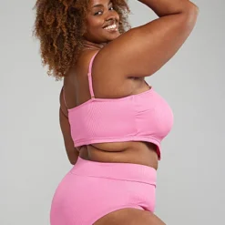 Fashion To Figure Ribbed Texture Tankini Top