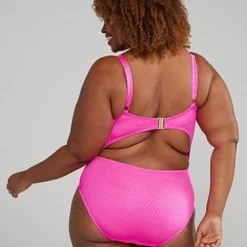 Fashion To Figure Textured One-Piece Swimsuit With Underwire -Pleasures SHOP 99 95 textured corset 1pc