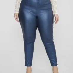 Fashion To Figure Deanna Coated Texture Faux Leather Pants