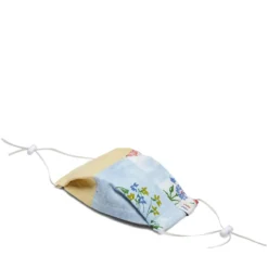 Marketplace ETAKO ETAKO GOLDENROD + INDIGO OVERDYE VINTAGE FLORAL PATCHWORK FACE MASK -Pleasures SHOP MarketplaceGOLDENRODXINDIGOOVERDYEVINTAGEFLORALPATCHWORKINDIGOO SKO12 3