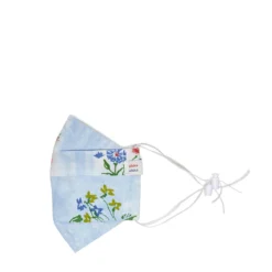 Marketplace ETAKO ETAKO GOLDENROD + INDIGO OVERDYE VINTAGE FLORAL PATCHWORK FACE MASK -Pleasures SHOP MarketplaceGOLDENRODXINDIGOOVERDYEVINTAGEFLORALPATCHWORKINDIGOO SKO12 5