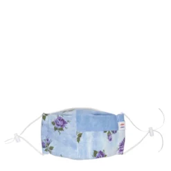 Marketplace ETAKO ETAKO INDIGO OVERDYE VINTAGE PURPLE ROSE PATCHWORK FACE MASK