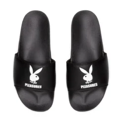Pleasures X PLAYBOY SLIDES -Pleasures SHOP PleasuresXPLAYBOYSLIDESBLACK8P22PB048 BLACK 4