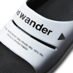 And Wander X OOFOS AHH RECOVERY SANDLE -Pleasures SHOP andwanderXOOFOSAHHRECOVERYSANDLEBLACKWHITE85742178203 5