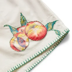 Bode GEORGIA PEACH RUGBY SHORT -Pleasures SHOP bodeGEORGIAPEACHRUGBYSHORTWHITEMLMRBT000021 3