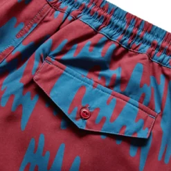 By Parra TREMOR PATTERN SWIM SHORTS -Pleasures SHOP byparraTREMORPATTERNSWIMSHORTSDEEPREDS49131 5