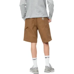 Carhartt WIP SINGLE KNEE SHORT -Pleasures SHOP carharttwipSINGLEKNEESHORTHAMILTONBROWNRINSED30I027942 HZ 02 7