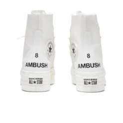 Converse X Ambush CHUCK 70 HI -Pleasures SHOP converse X AMBUSH CHUCK 70 HI WHITE WHITE WHITE 8 166516C back
