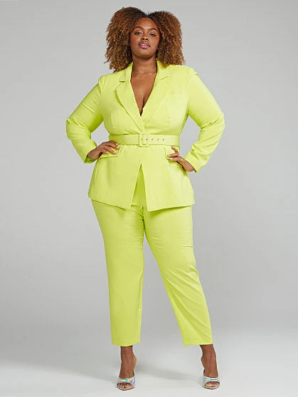 Fashion To Figure Diedre Belted Blazer 2 Fashion To Figure Diedre Belted Blazer - Image 2