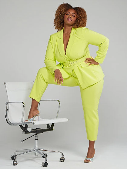 Fashion To Figure Diedre Belted Blazer 3 Fashion To Figure Diedre Belted Blazer - Image 3