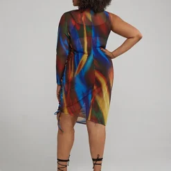 Fashion To Figure One Sleeve Ruched Dress -Pleasures SHOP handle 744fd0e8 6a3b 478a 8908 3c677a7bbadb