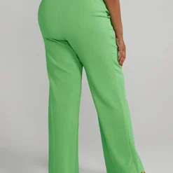 Fashion To Figure High Rise Straight Leg Trouser Pants