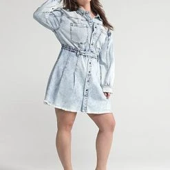 Fashion To Figure Andra Denim Shirt Dress