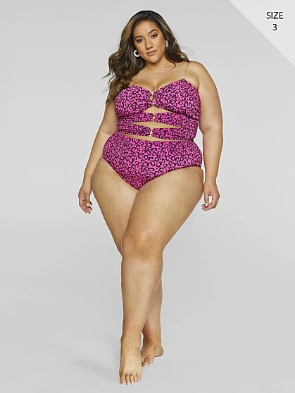 Fashion To Figure Esther Leopard Print Bikini Bottom 5 Fashion To Figure Esther Leopard Print Bikini Bottom - Image 5