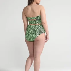 Fashion To Figure Esther Leopard Print Cutout Bikini Top