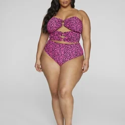 Fashion To Figure Esther Leopard Print Cutout Bikini Top -Pleasures SHOP plus size esther leopard print cutout bikini top 9361ed97 55f2 42f5 9112 f36488ff4dfe