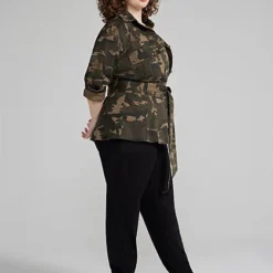 Fashion To Figure Vanessa Tie Waist Camo Jacket -Pleasures SHOP plus size vanessa tie waist camo jacket 090b01ee 2162 4b10 a2c9 968d7aeb19d6