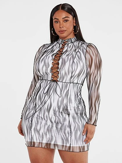 Fashion To Figure Rayna Lace-Up Bodycon Dress 3 Fashion To Figure Rayna Lace-Up Bodycon Dress - Image 3