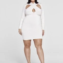 Fashion To Figure Ava Criss Cross Front Sweater Dress