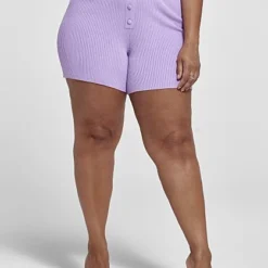 Fashion To Figure Jana Ribbed Knit Shorts -Pleasures SHOP x 00ab3f05 5d8c 4966 bb52 b82aadf0da0e