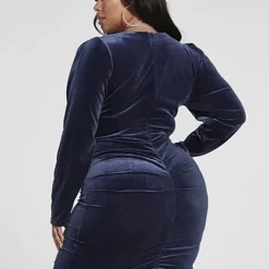 Fashion To Figure Sheila Heart Button Velvet Dress -Pleasures SHOP x 010e7c58 3a33 449f 8eb1 81c893bd2049