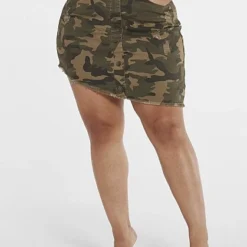 Fashion To Figure Delia Denim Camo Skirt -Pleasures SHOP x 02eb0134 ea8f 4c25 bd75 8a42231dc065