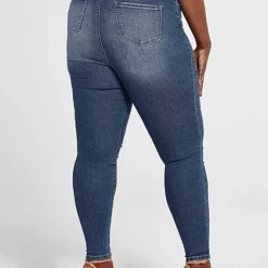 Fashion To Figure Ultra High Rise Medium Blue Wash Skinny Jeans
