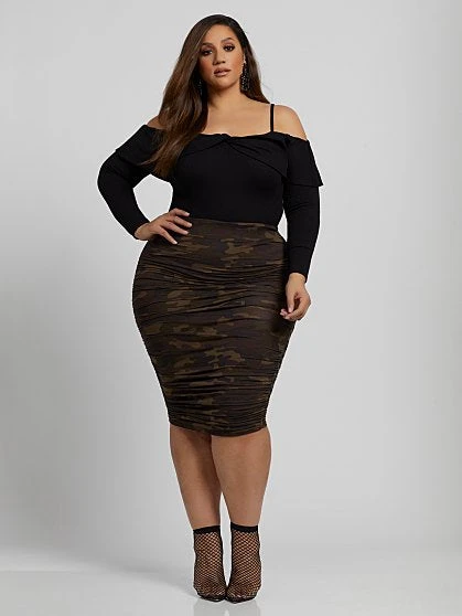 Fashion To Figure Karlie Camo Skirt 1 Fashion To Figure Karlie Camo Skirt