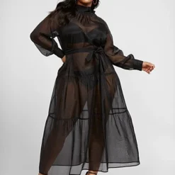 Fashion To Figure Amaris Organza Maxi Dress -Pleasures SHOP x 0745c475 f8c0 4df8 a57a 6627c3db8280