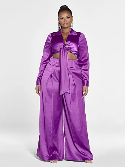 Fashion To Figure La Reina Wide Leg Pants In Tall Inseam - FTF LAB: Frankie Tavares 1 Fashion To Figure La Reina Wide Leg Pants In Tall Inseam - FTF LAB: Frankie Tavares