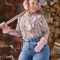 Fashion To Figure Kehri Snake Print Turtleneck Sweater - Garnerstyle X FTF -Pleasures SHOP x 0880af32 ea41 483d a488 cd8cccc4430d