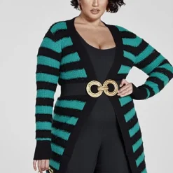 Fashion To Figure Daniella Metallic Striped Cardigan -Pleasures SHOP x 0923f2df 0c26 4303 8b7f df95e2be36a3