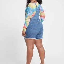 Fashion To Figure Maliah Cutoff Shortalls 7 Fashion To Figure Maliah Cutoff Shortalls -Pleasures SHOP x 09a5201d cdd2 4f2d 92bf 93c62d04c988