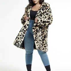 Fashion To Figure Leandra Leopard Faux Fur Coat -Pleasures SHOP x 09ee4c90 b2c2 490f ab2a 3cbab8b81004