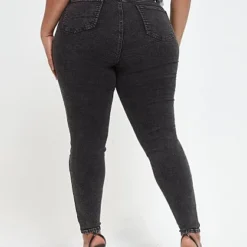 Fashion To Figure Black High Rise Super Skinny Jeans - Tall Inseam -Pleasures SHOP x 0ac67134 d2cd 4527 8f0a f314484a6c3c